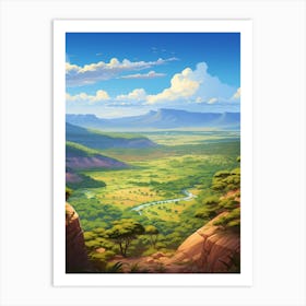 Great Rift Valley Cartoon 2 Art Print