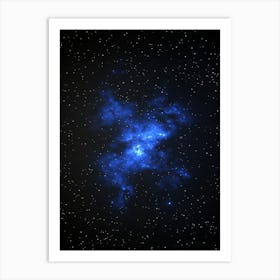 Blue Nebula Art Print