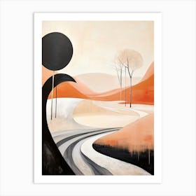 Desert Abstract Minimalist 8 Art Print