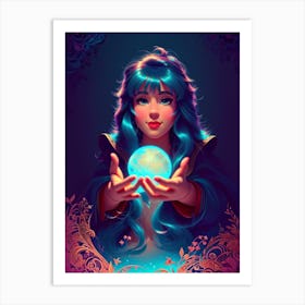 Crystal ball Art Print