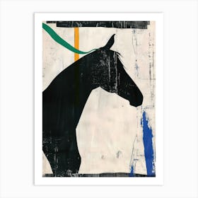 Horse 2 Cut Out Collage Art Print