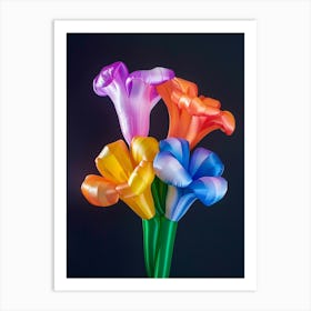 Bright Inflatable Flowers Freesia 2 Art Print
