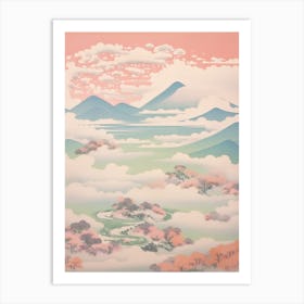 Mount Yatsugatake In Nagano Yamanashi, Japanese Landscape 4 Art Print