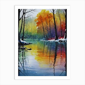 Winter In The Woods Art Print