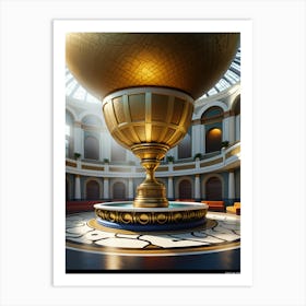 Golden Throne Art Print