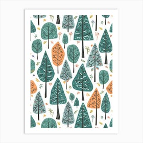 Autumn Trees Art Print