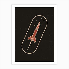 Red Rocket Art Print
