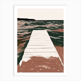 Pier In The Water Art Print