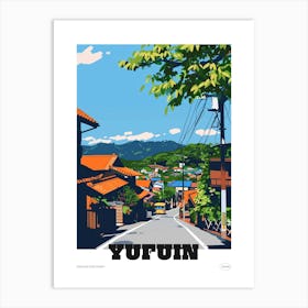 Yufuin Japan Colourful Travel Poster Art Print