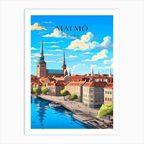 Sweden Malmo Travel Art Print