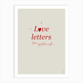 Love letters Art Print
