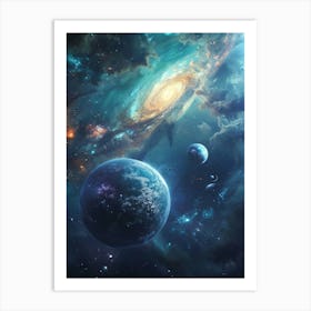 Galaxy In Space 1 Art Print