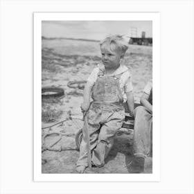 Son Of Ray Halstead, Fsa (Farm Security Administration) Rehabilitation Borrower Living On Dead Ox Flat Art Print