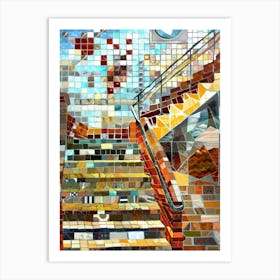 Mosaic Stairway Art Print