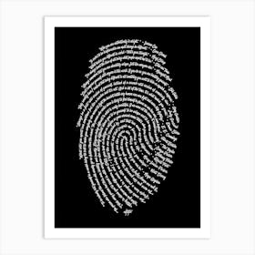 Fingerprint Print Art Print