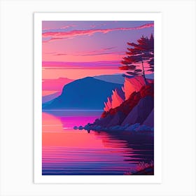 Lake Baikal Dreamy Sunset 2 Art Print