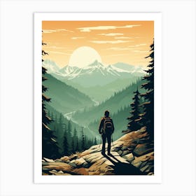 Pacific Crest Trail Usa 2 Hiking Trail Landscape Art Print