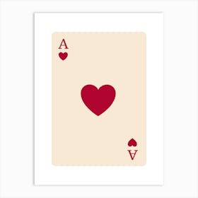 Ace Of Spades 5 Art Print