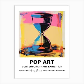 Poster Hourglass Pop Art 3 Art Print