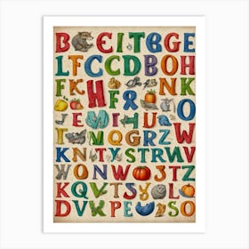 Alphabet 1 Art Print