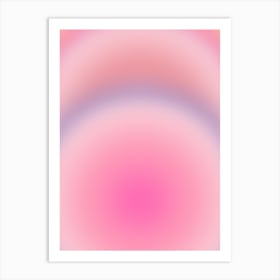 Magical Sunset Gradient Aura Art Print