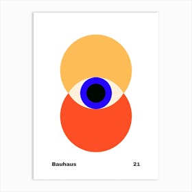 Geometric Bauhaus Poster 21 Art Print