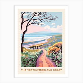 The Northumberland Coast England 1 Hike Poster Art Print