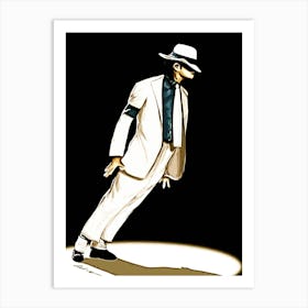 dance Michael Jackson king of pop music Art Print