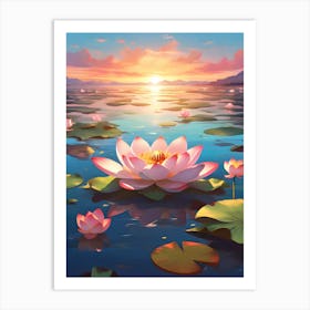 Lotus Flower 1 Art Print