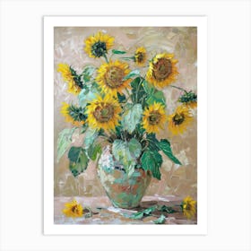 A World Of Flowers Sunflowers 5 Painting Art Print