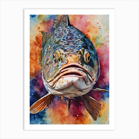 Neptune Grouper Art Print