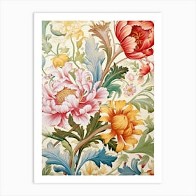 Floral Wallpaper 4 Art Print