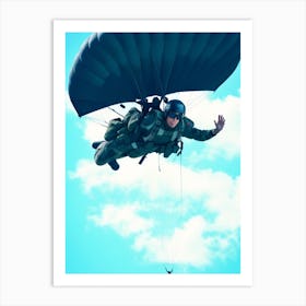 Parachute Jumper Art Print