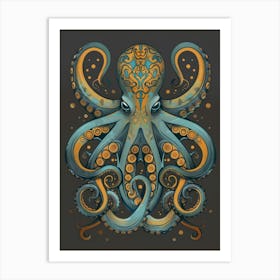 Octopus Canvas Print Art Print