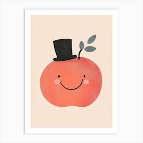 Happy Peach Art Print