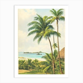 Anse De Grande Saline St Barts Vintage Art Print