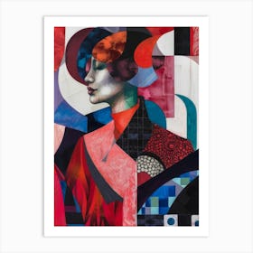 Abstract Of A Woman Style Abstract Art Print