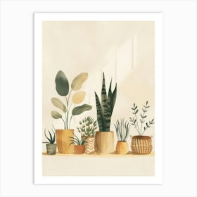 Potted Plants 7 Art Print