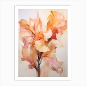 Fall Flower Painting Gladiolus 1 Art Print