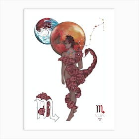 Scorpio Queen Art Print