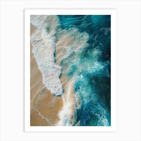 Aerial Ocean Wave Art Print