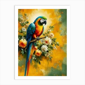 Parrot Painting Art Print