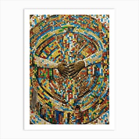 Mosaic Mosaic Art, Mosaic Art, Mosaic Art, Mosaic Art Art Print