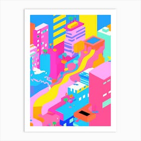 New York City Colourful View 5 Art Print