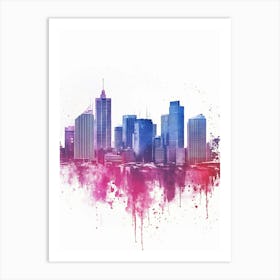 Sydney Skyline Canvas Art Art Print