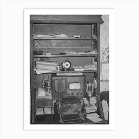 Cabinet And Desk Of Farmer, Mcintosh County, Oklahoma By Russell Lee Art Print
