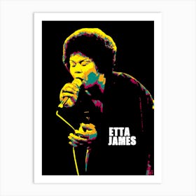 Etta James American Blues Singer Art Print