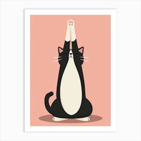 Yoga Cat 1 Art Print