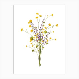 Wildflowers In A Vase Art Print