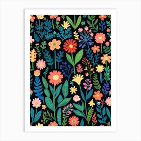 Floral Pattern 3 Art Print